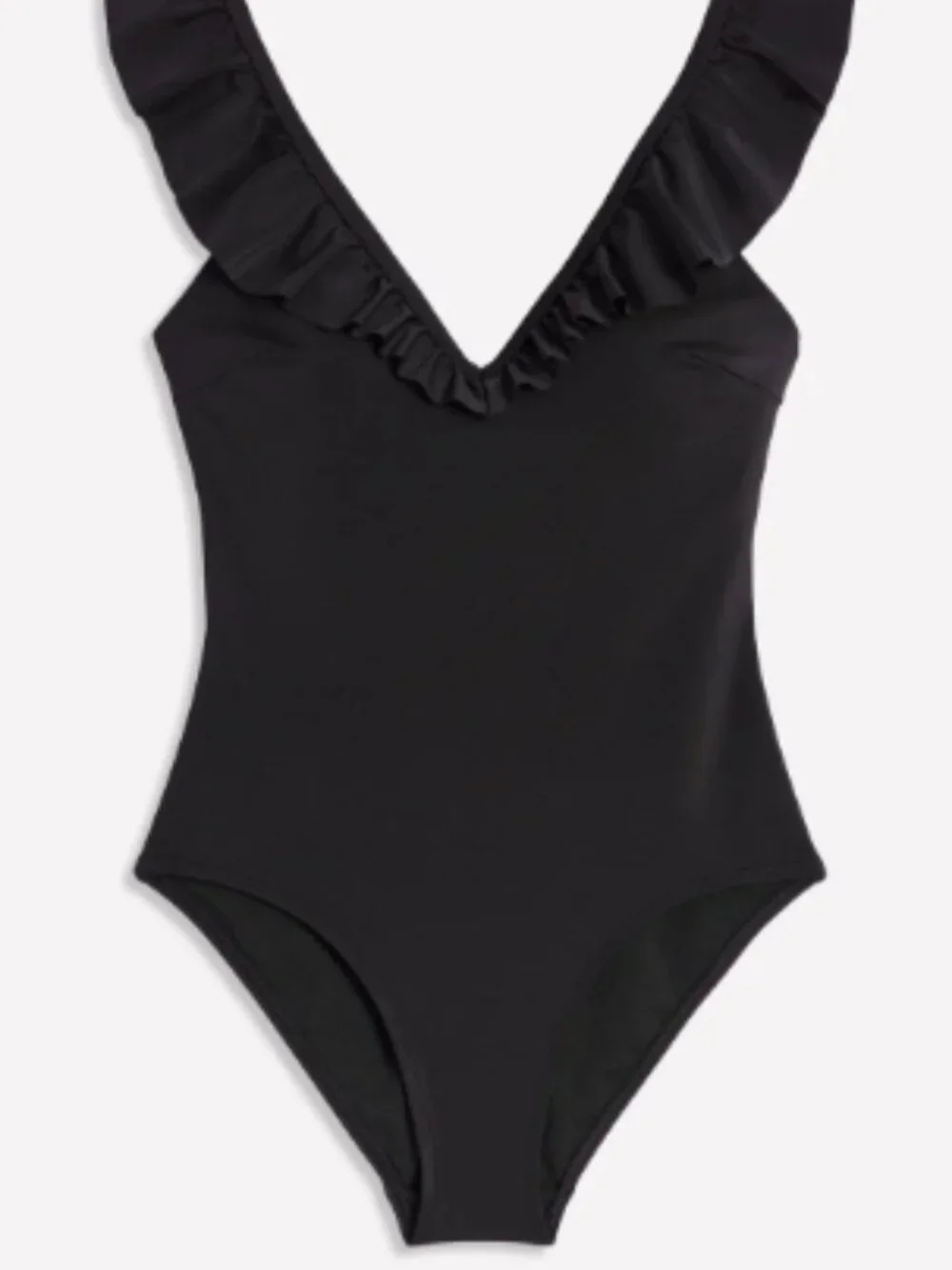 Boden Size 10 Black Evia Ruffle Swimsuit One Piece - Picture 4 of 9